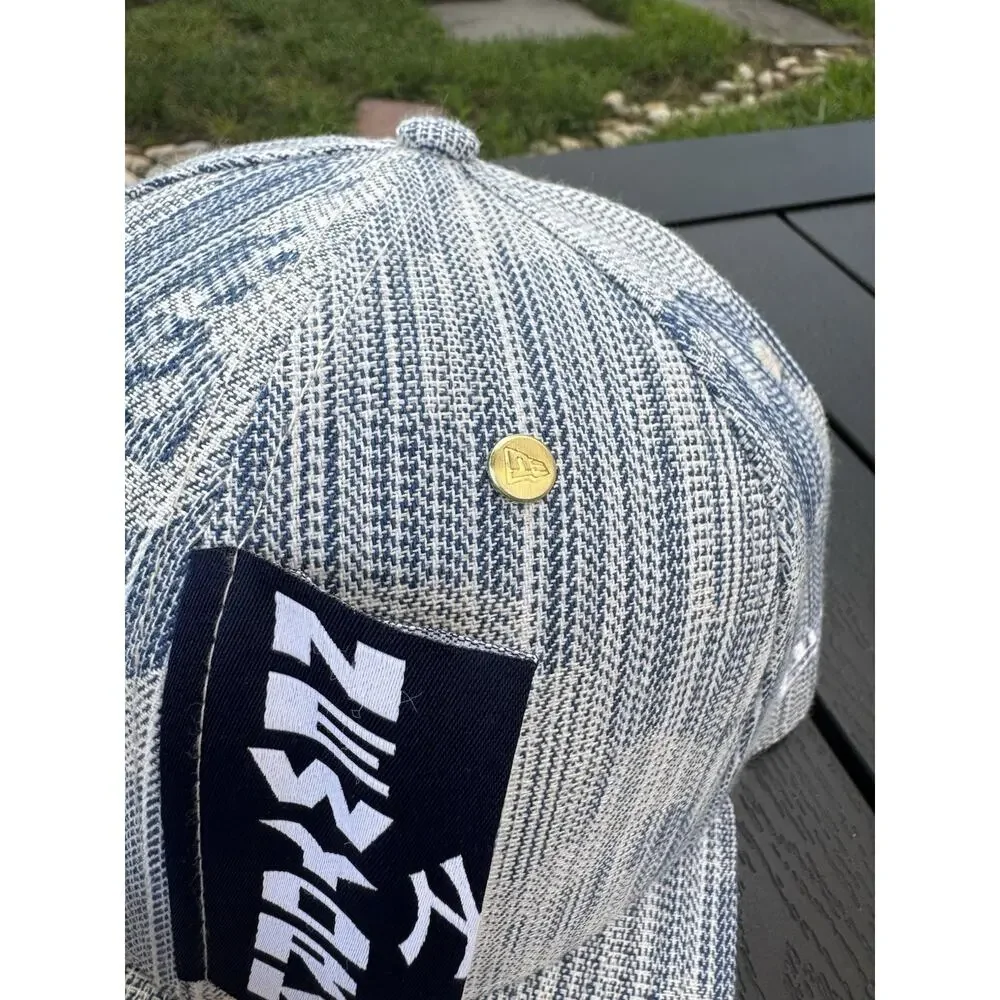 NEW YORK YANKEE ELITE SERIES DENIM TEARS X CPFM X LEVIS INSPIRED NEW ERA CAP